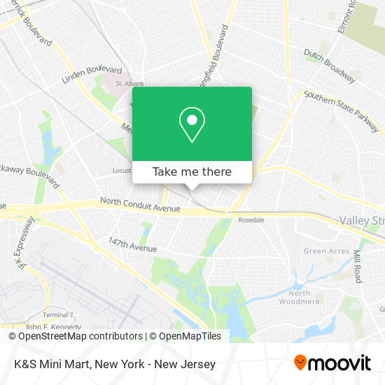 Mapa de K&S Mini Mart