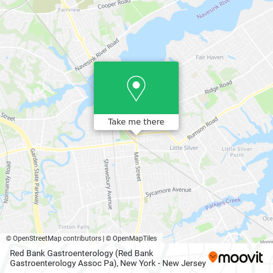 Red Bank Gastroenterology (Red Bank Gastroenterology Assoc Pa) map