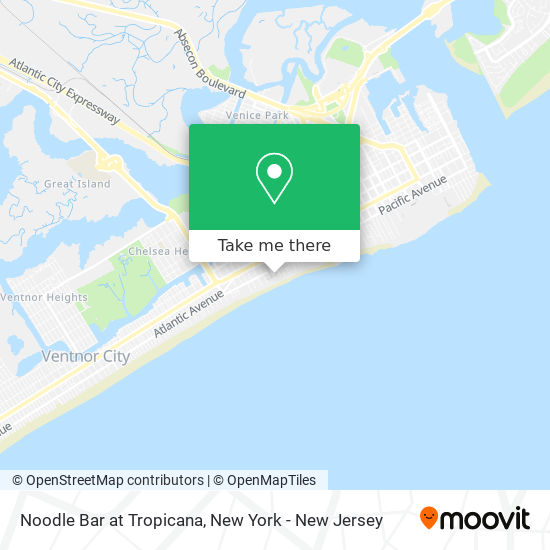 Noodle Bar at Tropicana map