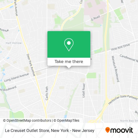 Mapa de Le Creuset Outlet Store