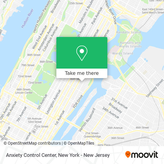 Anxiety Control Center map