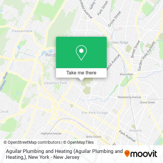 Aguilar Plumbing and Heating map