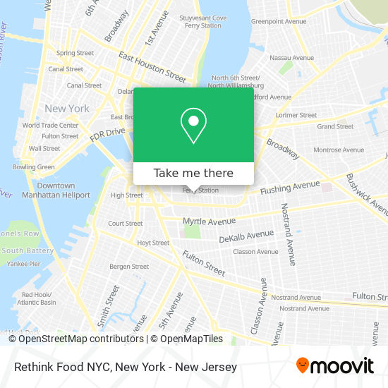 Rethink Food NYC map