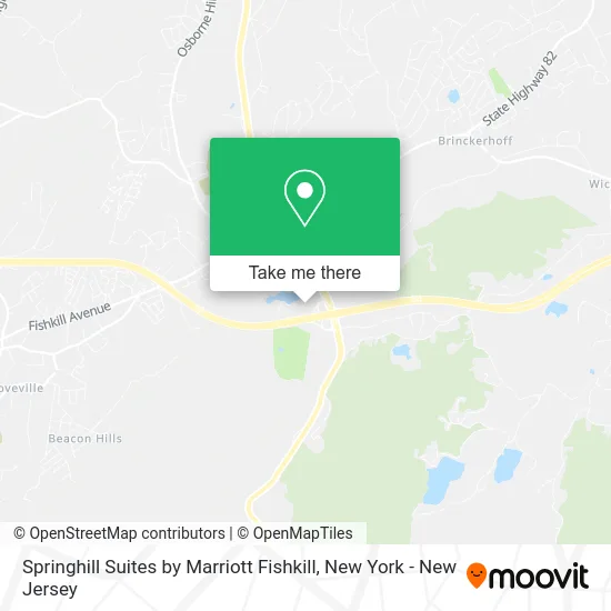 Springhill Suites by Marriott Fishkill map