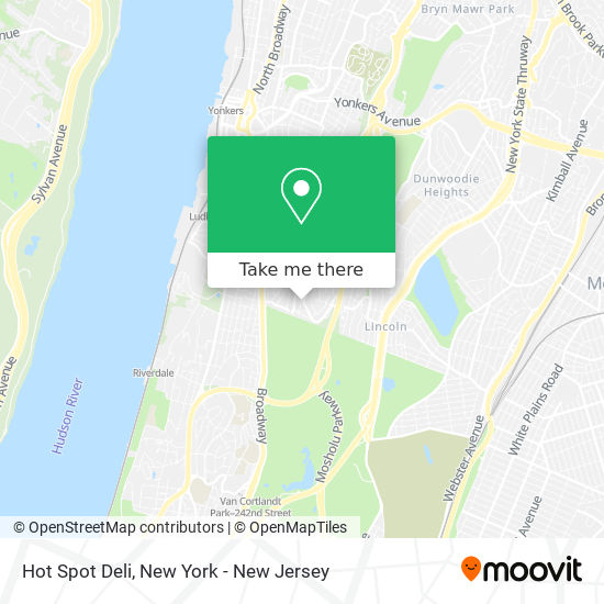 Hot Spot Deli map