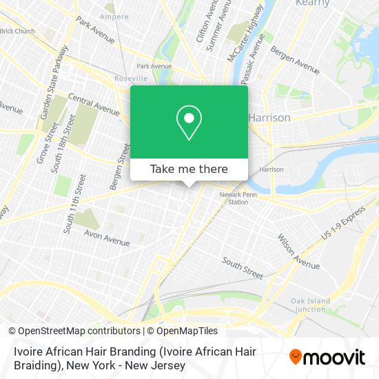 Mapa de Ivoire African Hair Branding