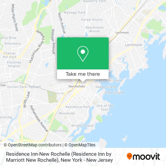 Mapa de Residence Inn-New Rochelle (Residence Inn by Marriott New Rochelle)