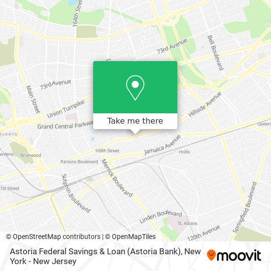 Astoria Federal Savings & Loan (Astoria Bank) map