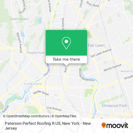 Mapa de Paterson Perfect Roofing R US