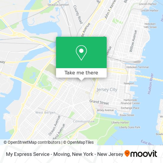 My Express Service - Moving map