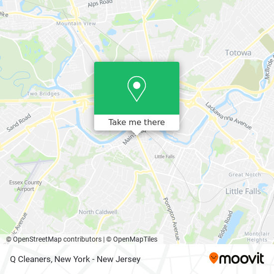Q Cleaners map