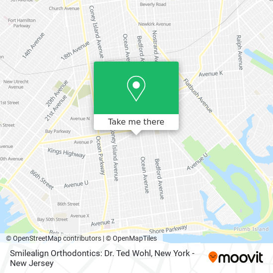 Mapa de Smilealign Orthodontics: Dr. Ted Wohl