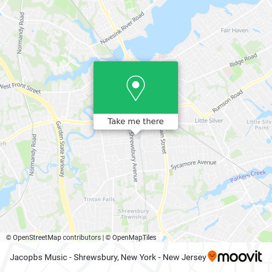 Jacopbs Music - Shrewsbury map