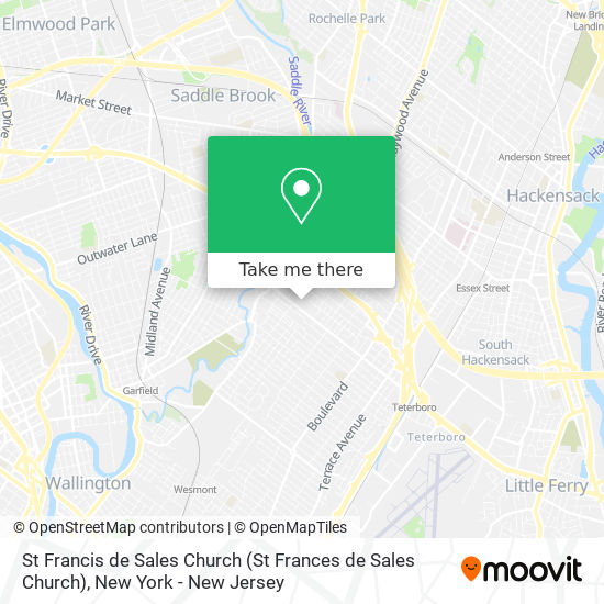 St Francis de Sales Church map