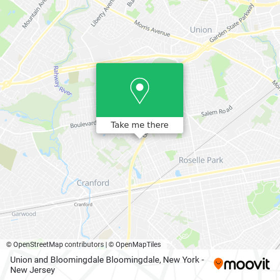 Union and Bloomingdale Bloomingdale map