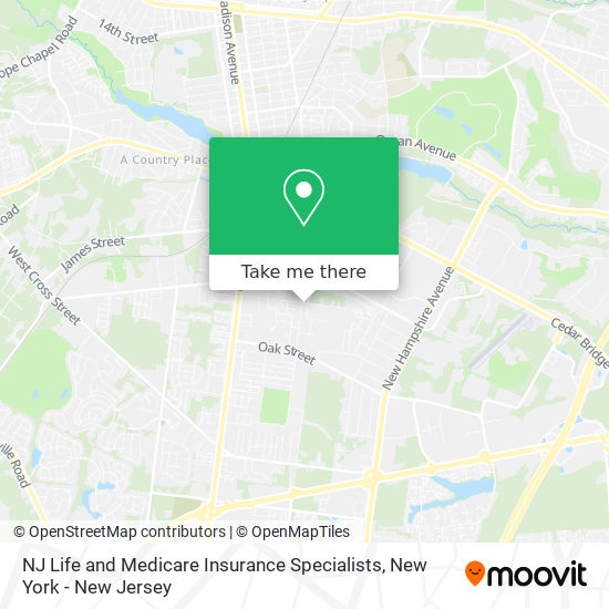 NJ Life and Medicare Insurance Specialists map