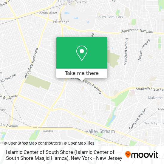 Islamic Center of South Shore (Islamic Center of South Shore Masjid Hamza) map