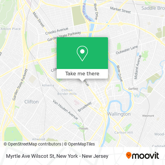 Myrtle Ave Wilscot St map