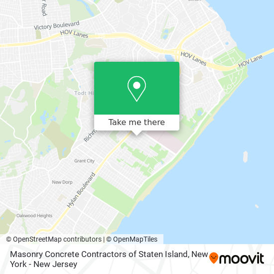 Masonry Concrete Contractors of Staten Island map