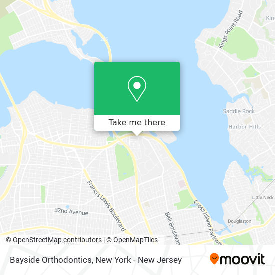 Bayside Orthodontics map