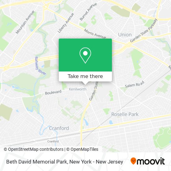 Beth David Memorial Park map