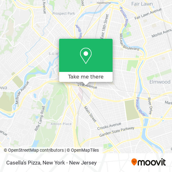 Casella's Pizza map