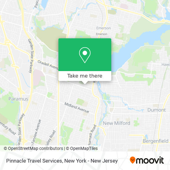 Pinnacle Travel Services map