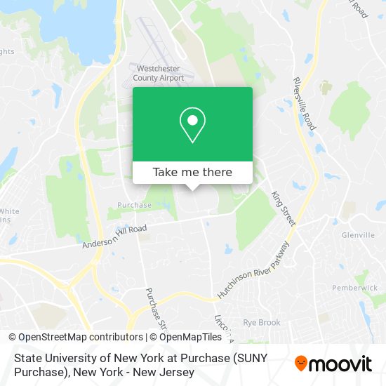 State University of New York at Purchase (SUNY Purchase) map