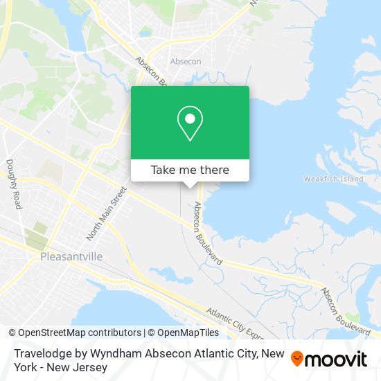 Mapa de Travelodge by Wyndham Absecon Atlantic City