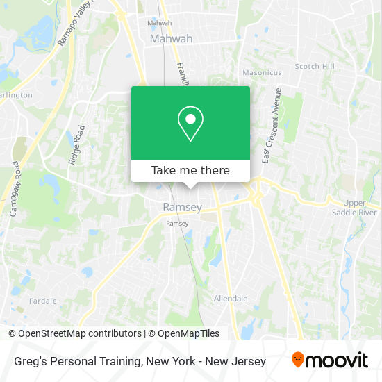 Mapa de Greg's Personal Training