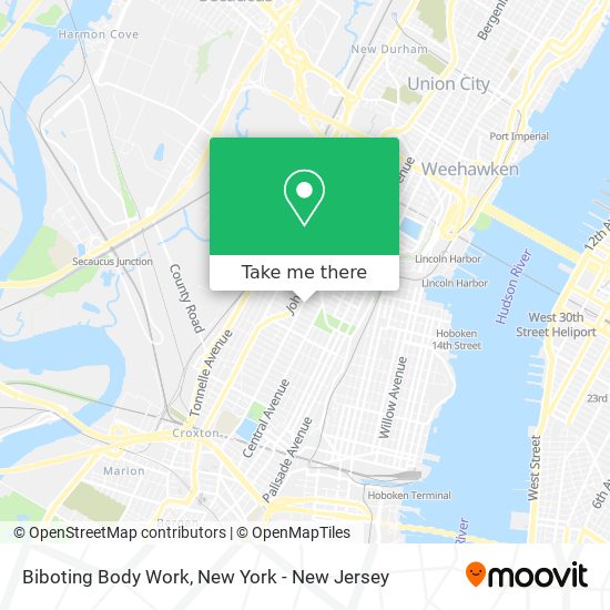 Biboting Body Work map