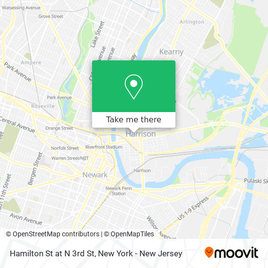 Mapa de Hamilton St at N 3rd St