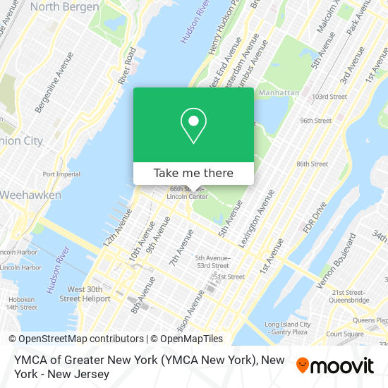 YMCA of Greater New York (YMCA New York) map