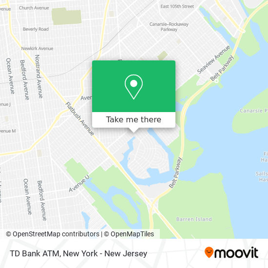 TD Bank ATM map