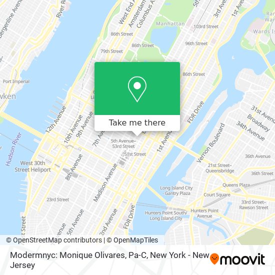 Modermnyc: Monique Olivares, Pa-C map