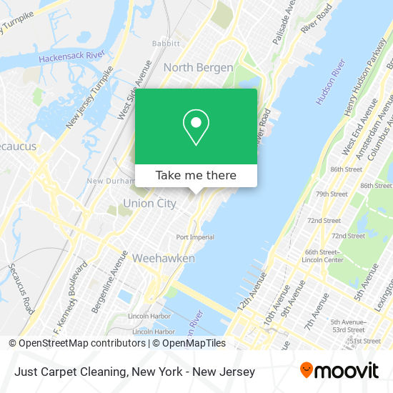 Just Carpet Cleaning map