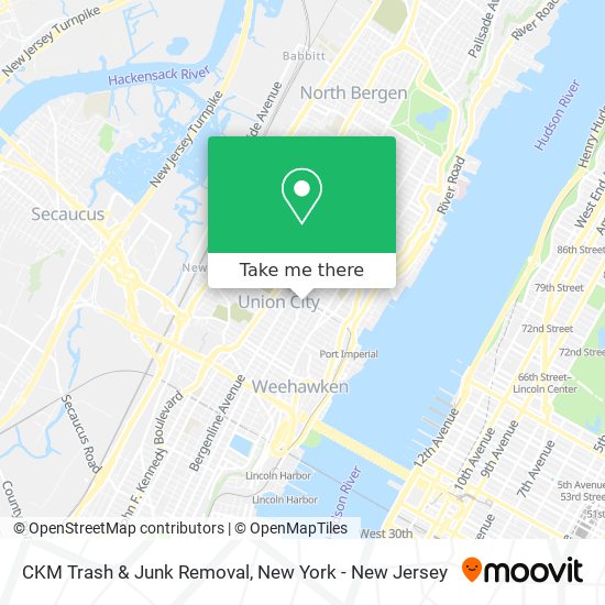 CKM Trash & Junk Removal map
