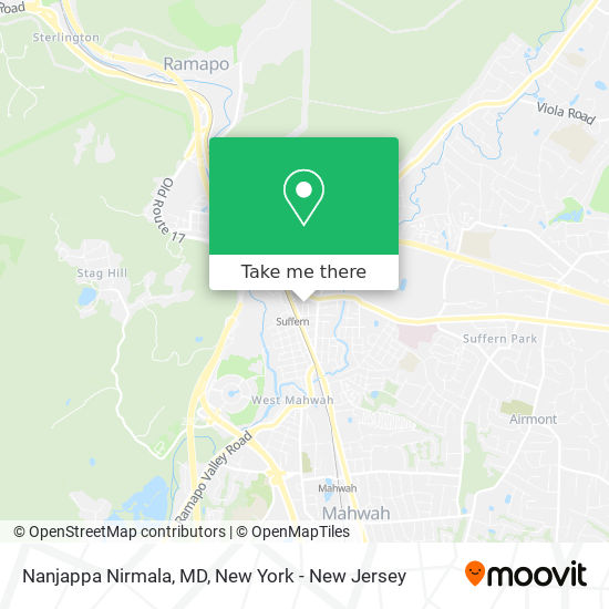 Nanjappa Nirmala, MD map