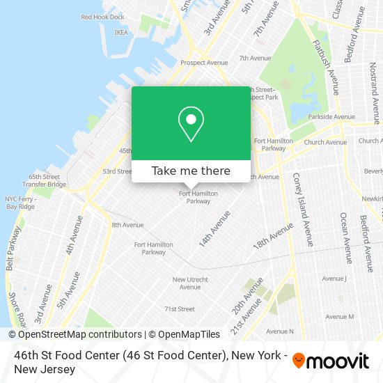 Mapa de 46th St Food Center