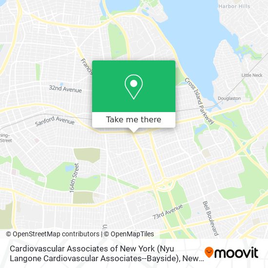 Mapa de Cardiovascular Associates of New York (Nyu Langone Cardiovascular Associates--Bayside)