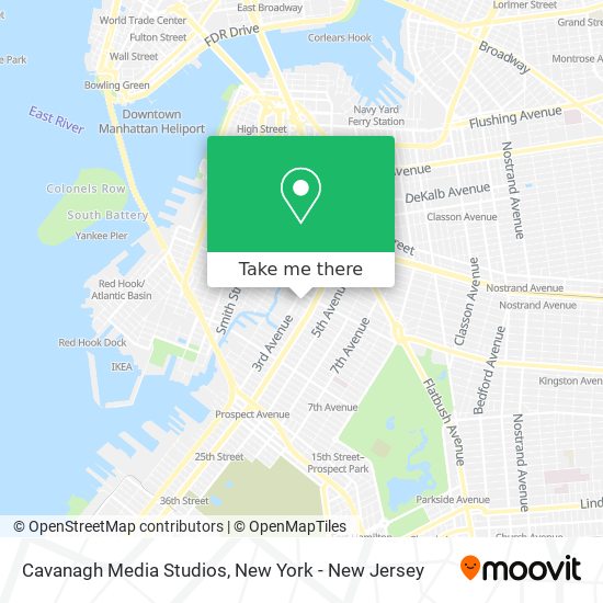 Mapa de Cavanagh Media Studios