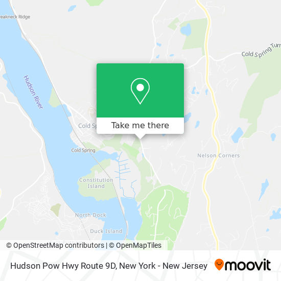 Hudson Pow Hwy Route 9D map