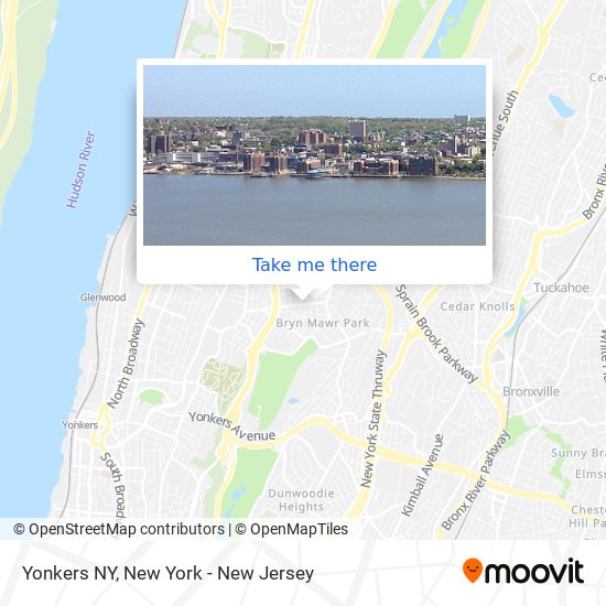 Mapa de Yonkers NY