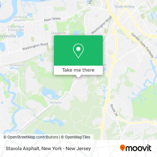 Stavola Asphalt map