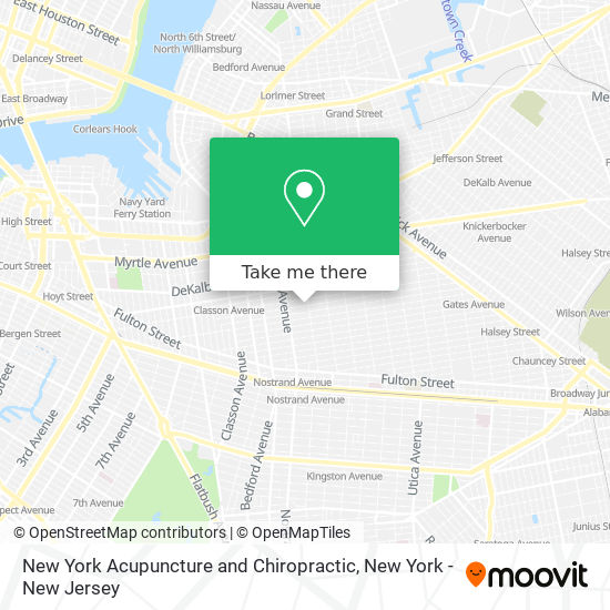 New York Acupuncture and Chiropractic map