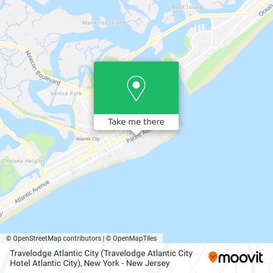Mapa de Travelodge Atlantic City