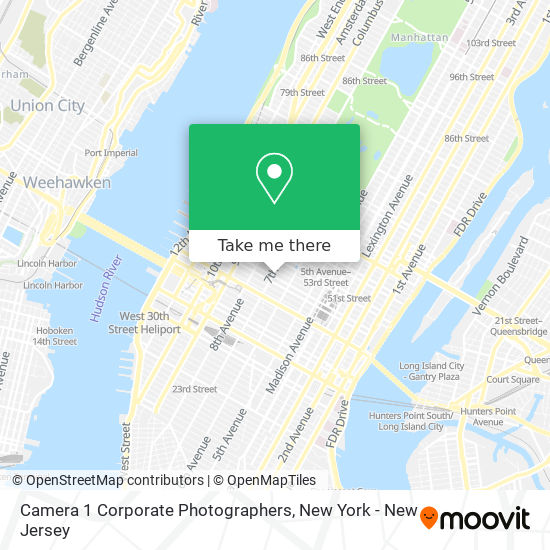 Camera 1 Corporate Photographers map