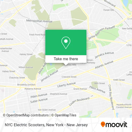 NYC Electric Scooters map