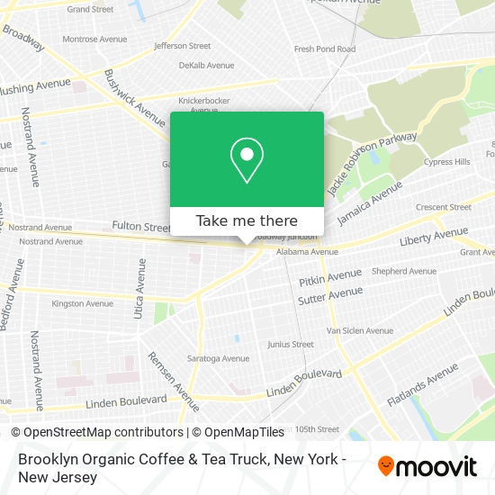 Mapa de Brooklyn Organic Coffee & Tea Truck