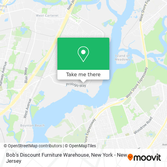 Bob's Discount Furniture Warehouse map